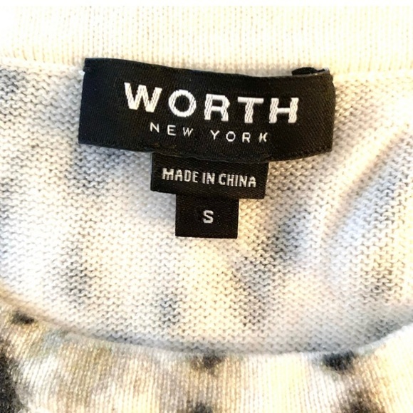 WORTH New York Wool Knit Sweater Set, animal print - Picture 9 of 9